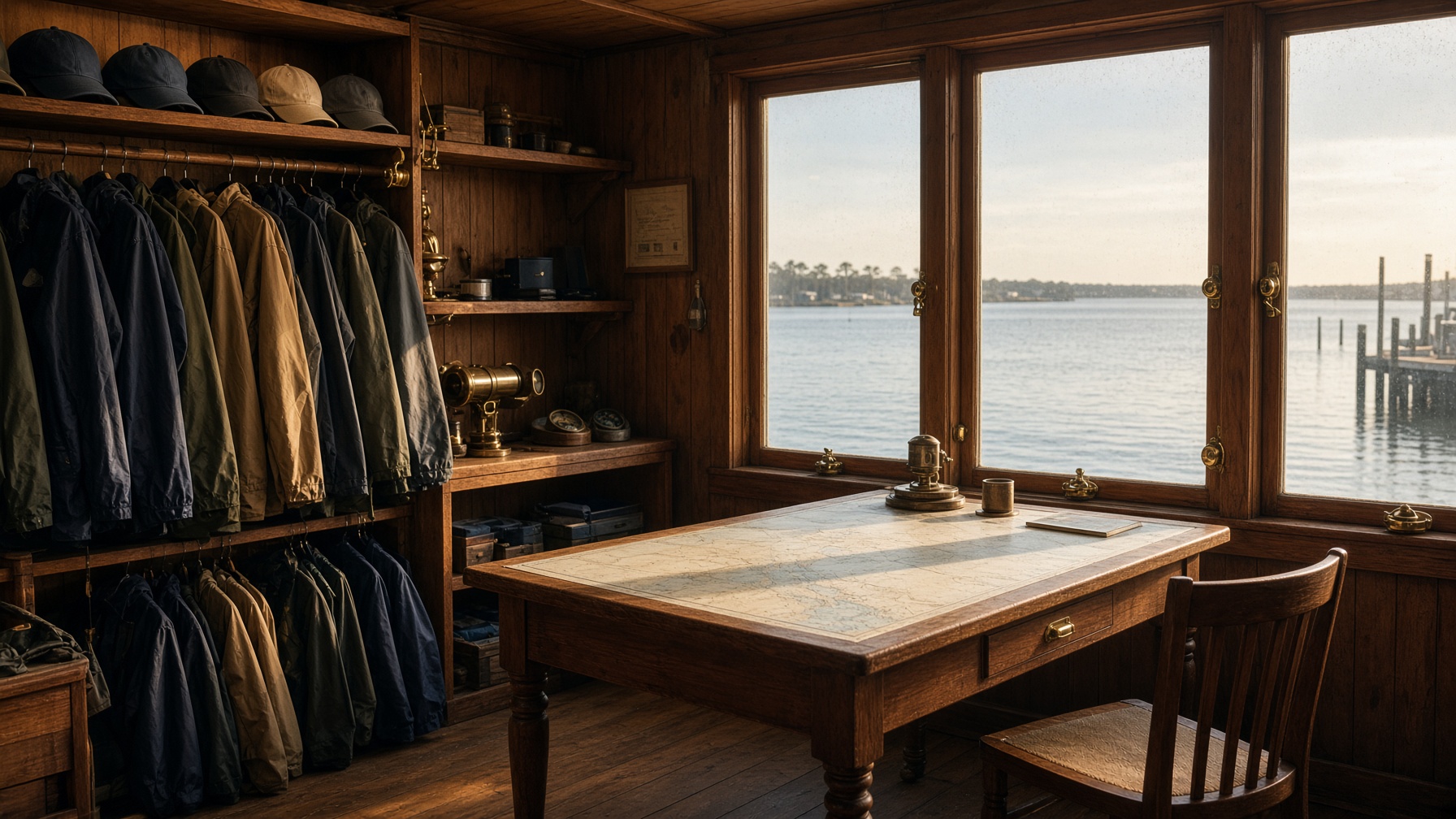 The Captain Johny outfitter shop on Tampa Bay
